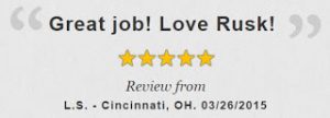 Rusk customer review