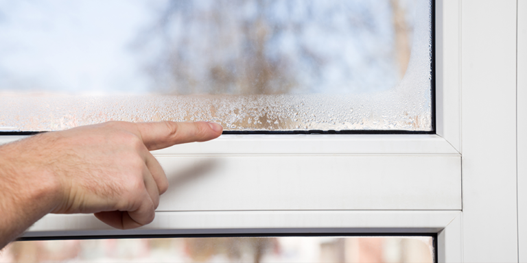 Moisture on window